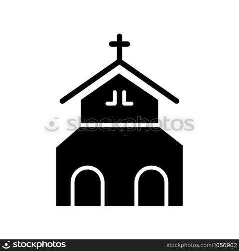 Church building icon vector design template