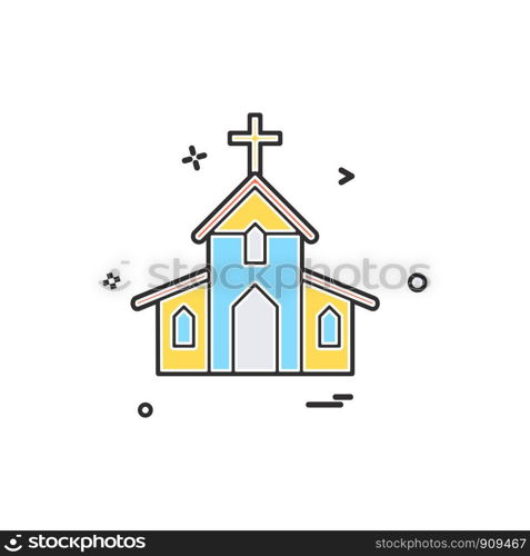 church christian holey cross icon vector design