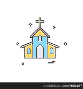 church christian holey cross icon vector design