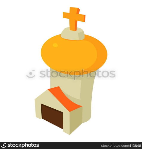 Church icon. Cartoon illustration of church vector icon for web. Church icon, cartoon style