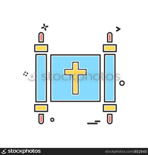 Church icon design vector