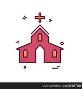 Church icon design vector