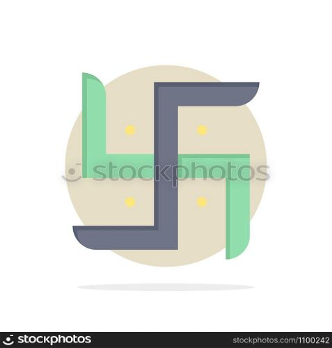 Church, Indian, Pray, Religion Abstract Circle Background Flat color Icon