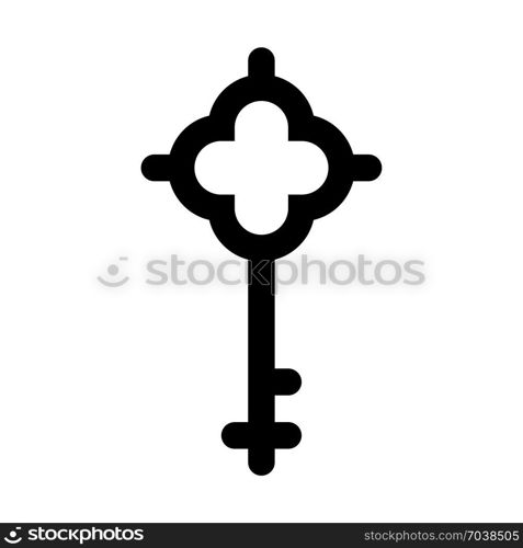 church key, icon on isolated background