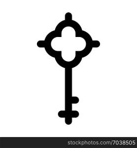 church key, icon on isolated background