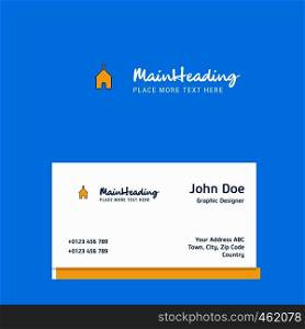 Church logo Design with business card template. Elegant corporate identity. - Vector