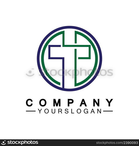 Church logo.Illustration of modern, clean church cross sign for a modern church sign.Icon of christian cross. Sign of catholic, religious and orthodox faith.