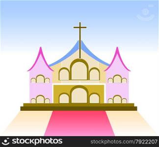 Church Sign vector illustration