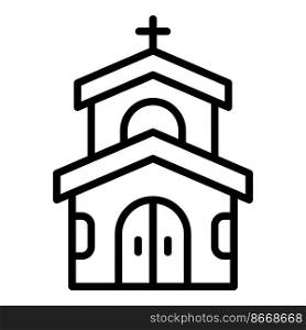 Church wedding icon outline vector. Event service. Ceremony party. Church wedding icon outline vector. Event service
