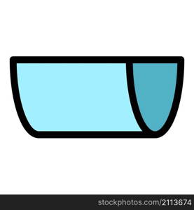 Chute gutter icon. Outline chute gutter vector icon color flat isolated. Chute gutter icon color outline vector