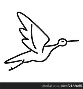 Ciconiidae stork icon outline vector. Baby bird. Fly crane. Ciconiidae stork icon outline vector. Baby bird