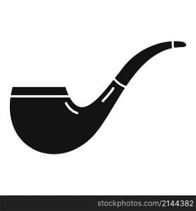 Cigar smoke pipe icon simple vector. Old smoker. Smoking art. Cigar smoke pipe icon simple vector. Old smoker