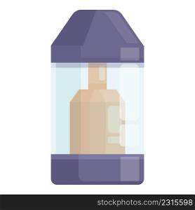 Cigarette atomizer icon cartoon vector. Electronic vape. Bottle juice. Cigarette atomizer icon cartoon vector. Electronic vape