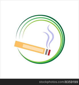 Cigarette Icon, Cigarette Vector Art Illustration