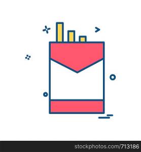 Cigarette icon design vector