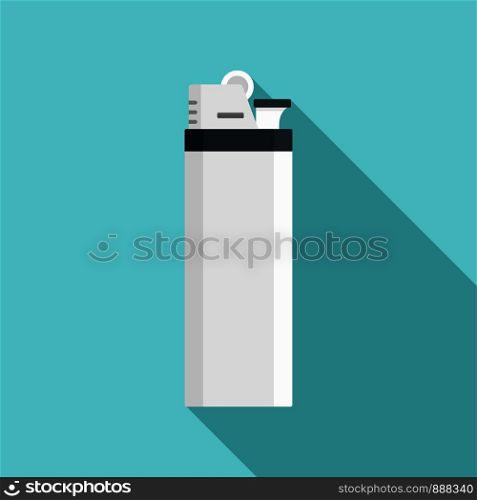 Cigarette lighter icon. Flat illustration of cigarette lighter vector icon for web design. Cigarette lighter icon, flat style