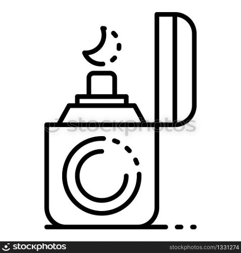Cigarette lighter icon. Outline cigarette lighter vector icon for web design isolated on white background. Cigarette lighter icon, outline style