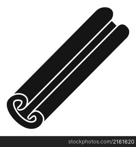 Cinamon roll icon simple vector. Cinnamon stick. Canella spice. Cinamon roll icon simple vector. Cinnamon stick