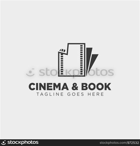 cinema book simple logo template vector illustration icon element isolated - vector file. cinema book simple logo template vector illustration icon element isolated