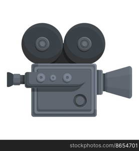 Cinema camera icon cartoon vector. Old device. Device style. Cinema camera icon cartoon vector. Old device