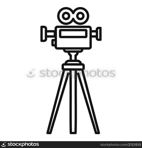 Cinema camera icon outline vector. Film movie. Video projector. Cinema camera icon outline vector. Film movie