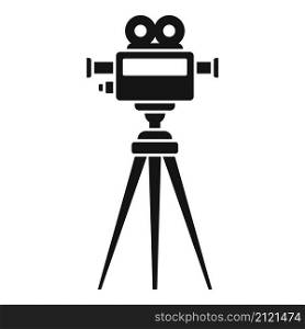 Cinema camera icon simple vector. Film movie. Video projector. Cinema camera icon simple vector. Film movie