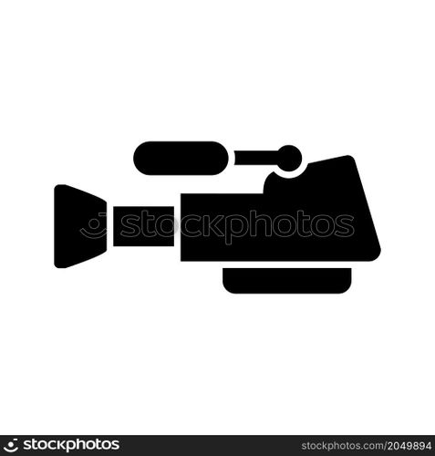 cinema camera icon vector solid style