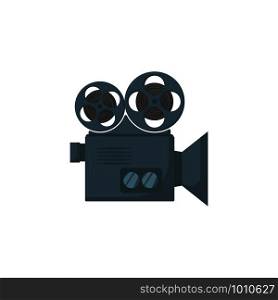 cinema camera video player in flat style, vector illustration. cinema camera video player in flat style, vector