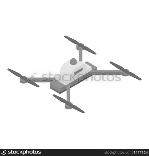 Cinema drone icon. Isometric of cinema drone vector icon for web design isolated on white background. Cinema drone icon, isometric style