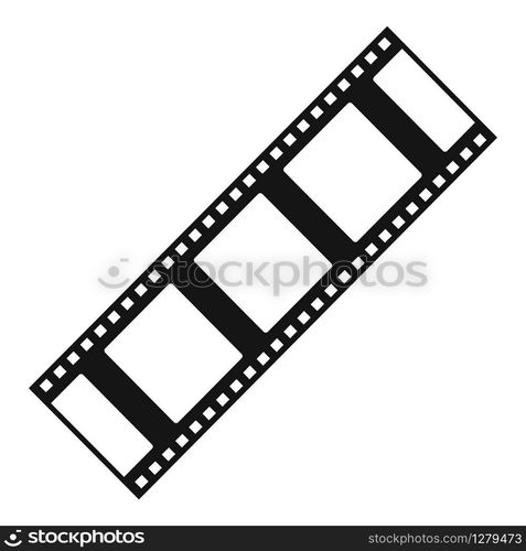 Cinema film icon. Simple illustration of cinema film vector icon for web design isolated on white background. Cinema film icon, simple style