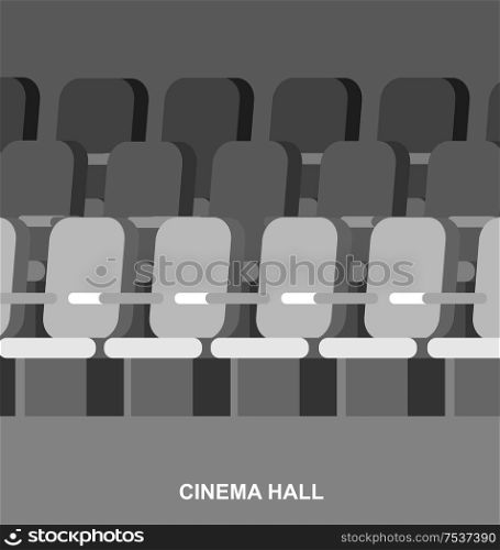 Cinema movie poster or banner template, popcorn, 3D glasses, concept banner. Cinema hall. Cute vector. cinema movie poster template
