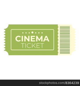 Cinema pass icon cartoon vector. Ticket movie. Old price. Cinema pass icon cartoon vector. Ticket movie