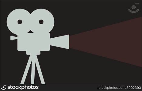 cinema projector background cinematography symbol vector illlustration