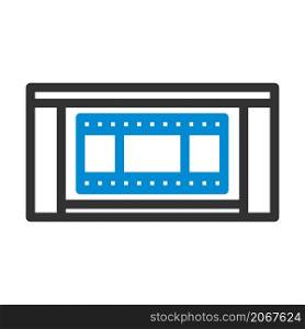 Cinema Theater Auditorium Icon. Editable Bold Outline With Color Fill Design. Vector Illustration.