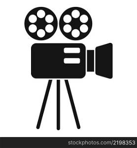 Cinematography camera icon simple vector. Video film. Festival frame. Cinematography camera icon simple vector. Video film
