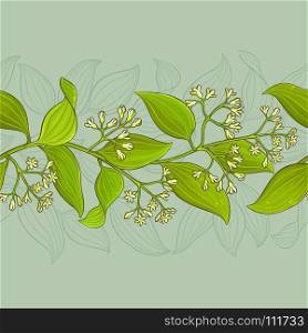cinnamon vector pattern. cinnamon branches vector pattern on color background