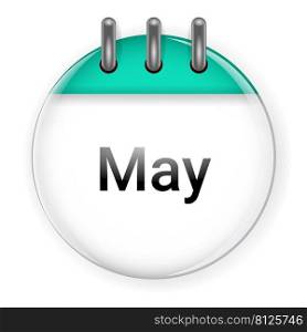 circle 3d calendar May