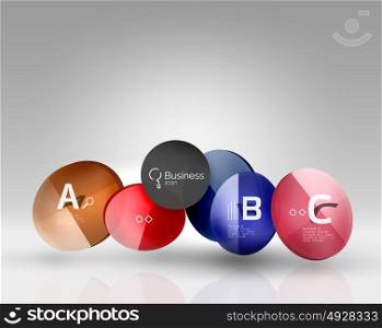 Circle abstract background. Circle abstract background. Vector template background for print workflow layout, diagram, number options or web design banner