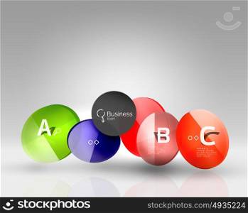 Circle abstract background. Circle abstract background. Vector template background for print workflow layout, diagram, number options or web design banner