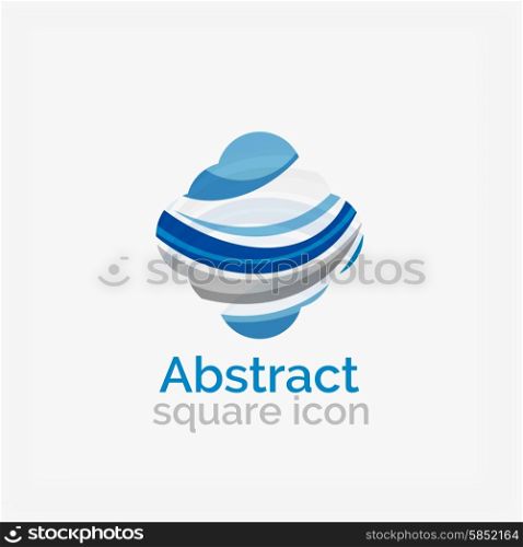 Circle abstract shape logo. Vector illustration. Circle abstract shape logo