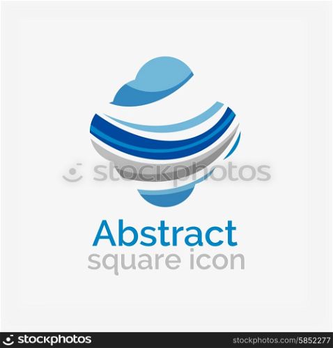 Circle abstract shape logo. Vector illustration. Circle abstract shape logo