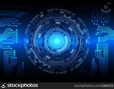 circle and circuit technology background, abstract technology concept background, vector illustration.