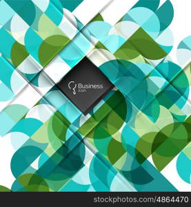 Circle and triangle abstract background. Vector template background for workflow layout, diagram, number options or web design