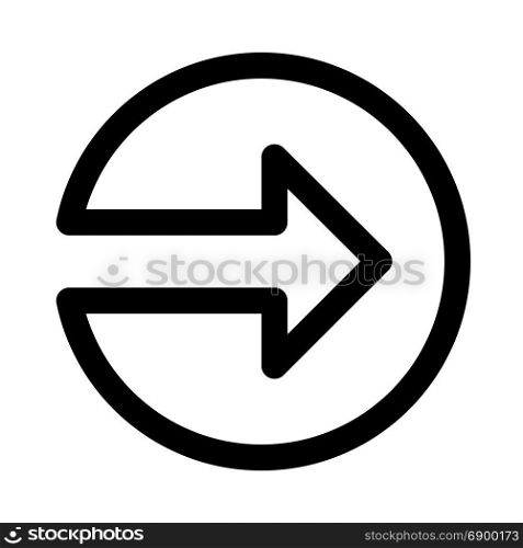 circle arrow, icon on isolated background