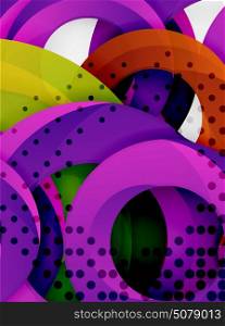Circle background design. Circle vector background design with abstract swirls