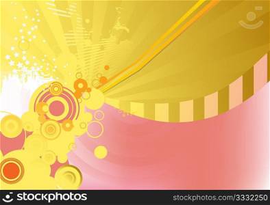 Circle background. Illustration of background useful for many applications. Vector illustration.