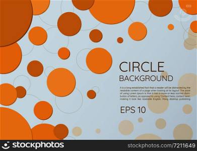 Circle background modern round style shape complex with space for your text. vector illustration