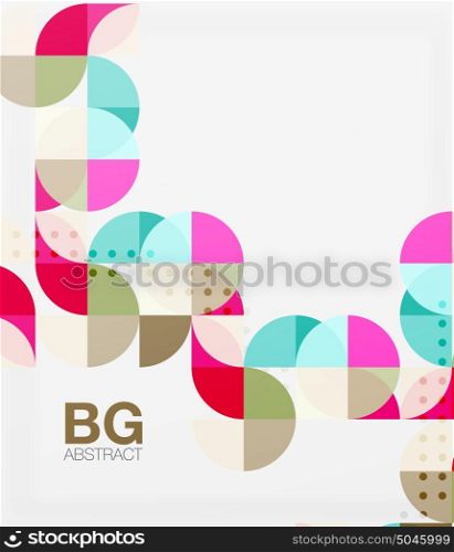 Circle banner background. Circle banner. Vector template background for workflow layout, diagram, number options or web design