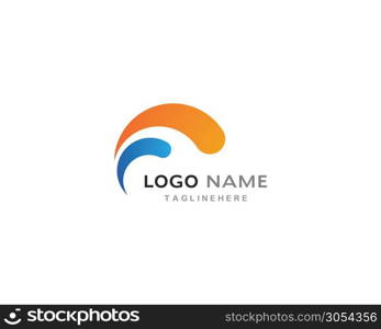 circle business logo template vector