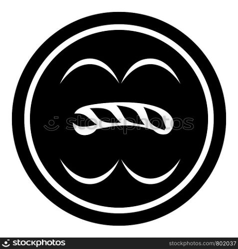Circle button icon. Simple illustration of circle button vector icon for web. Circle button icon, simple black style